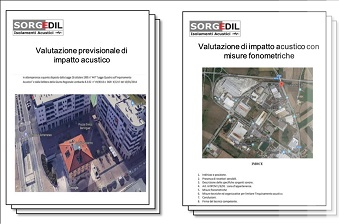 Relazioni di impatto acustico previsionali Relazioni impatto acustico previsionali